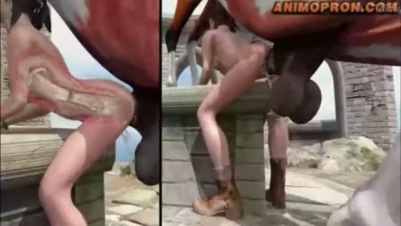 Конский член в вагине телочки творит чудасе