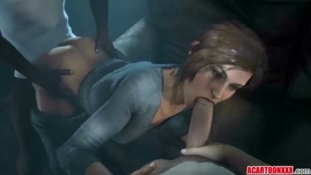 Будни Лары крофт полны секса